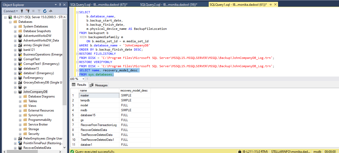 File Group Backup File